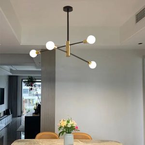 Bold and Sleek: The Charm of Black Simple Chandeliers
