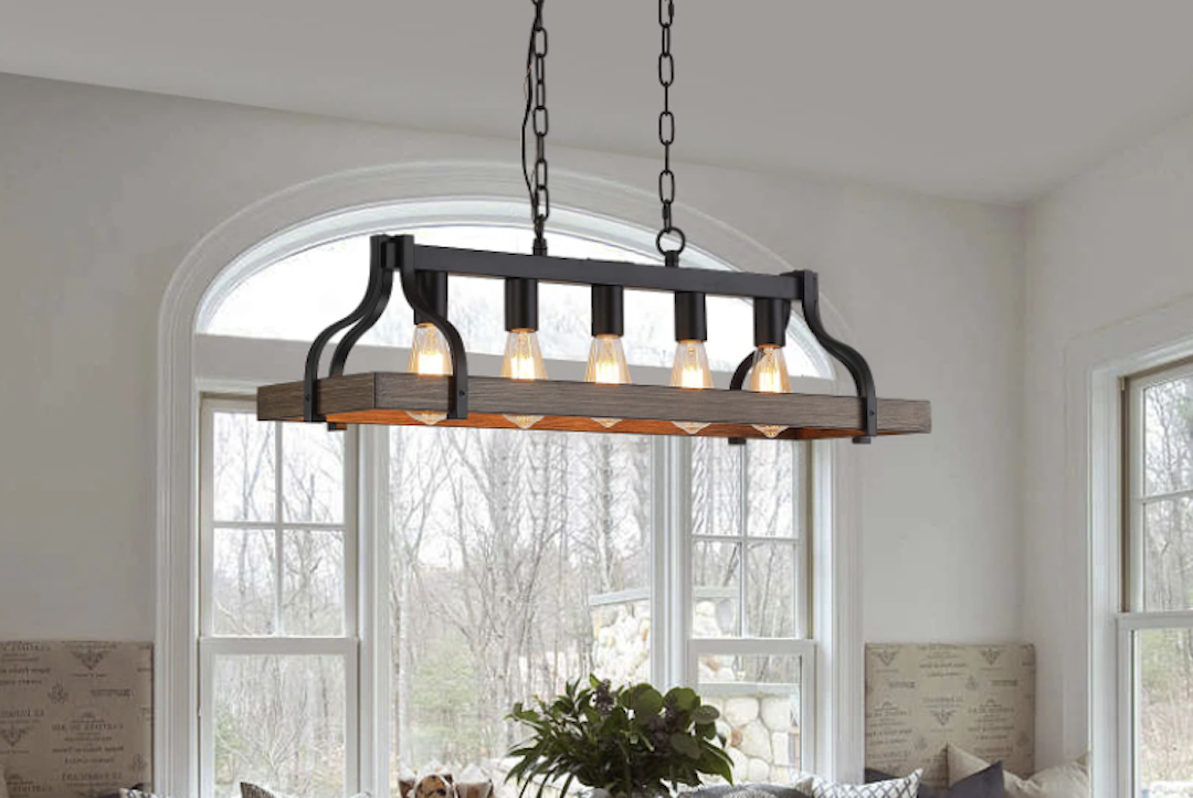 Vintage Elegance: Retro Imitation Bronze Chandelier
