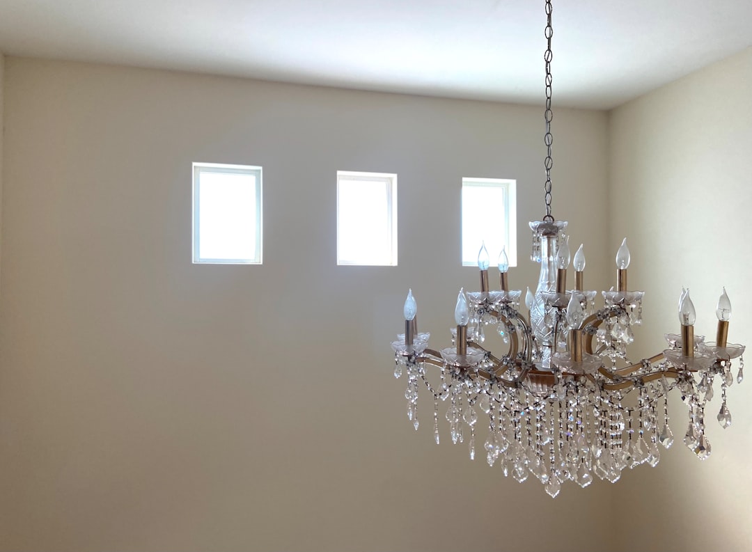 Stunning Barrel Shaped Travertine Hollow Chandelier