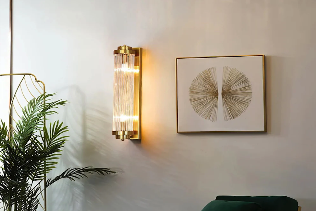 Vintage Elegance: Art Deco Crystal Wall Lamps for Cafes