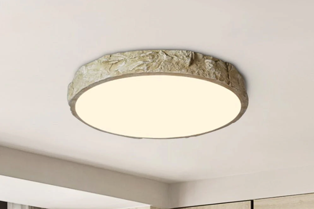 Natural Modern Homes: Stone-Inspired Ceiling Light Fixture