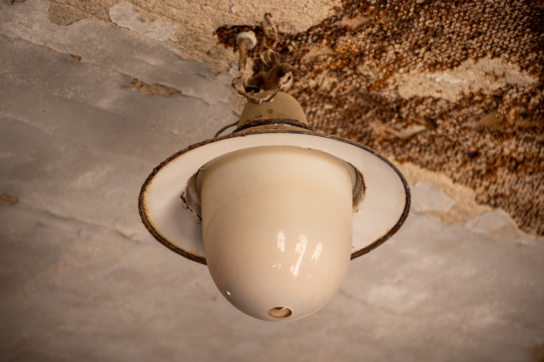 Minimalist Interiors: Matte Ceramic Ceiling Light with Soft White Glow